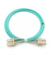 SC-SC Patchcord Zip Duplex cable 50/125 OM3 10 mt